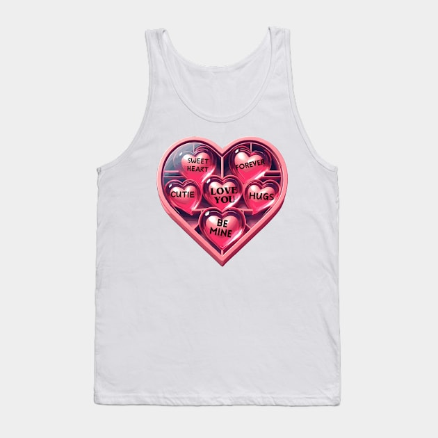 Valentine's Day Hearts Tank Top by Graceful Designs